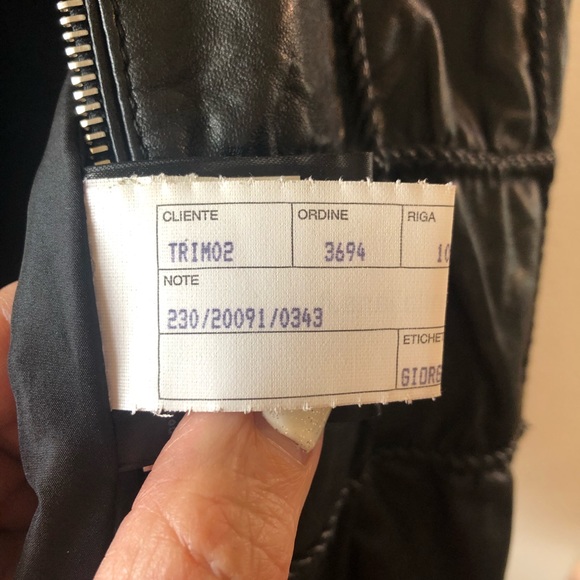 Armani COLLEZIONI Lambskin leather jacket - Picture 8 of 8